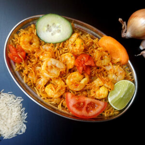 Prawn Biryani (A2, A7, A8, A12)